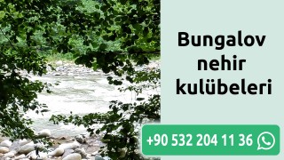 Bungalov nehir kulübeleri